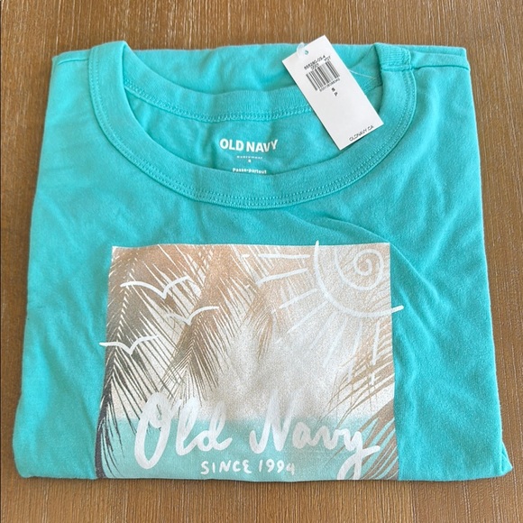 Old Navy Other - Old Navy Teal Graphic T-Shirt